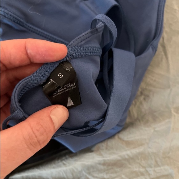 Balance Athletica Black and Blue Sports Bra - Picture 3 of 4